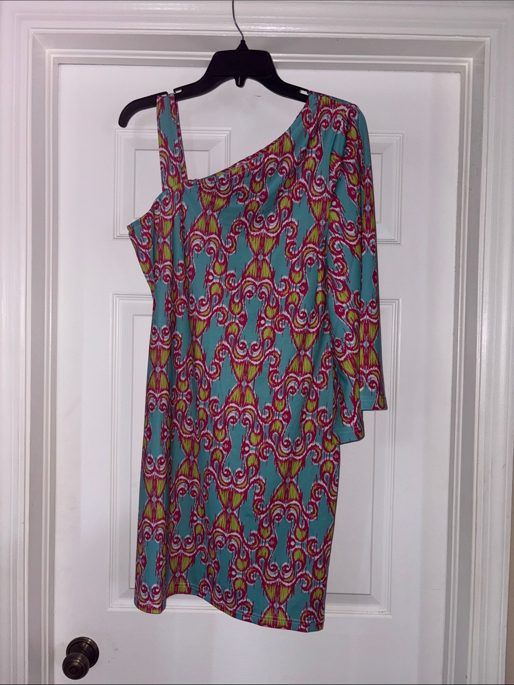 🍀 Tracy Negoshian one shoulder dress XS